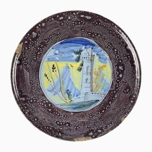 Enamel Decoration on a Berrettino Background, 1700s