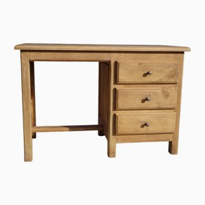 Small Oak Desk with Drawers, 1980s