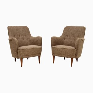 Set of Vintage Swedish Samsas Armchairs by Carl Malmsten, 1960