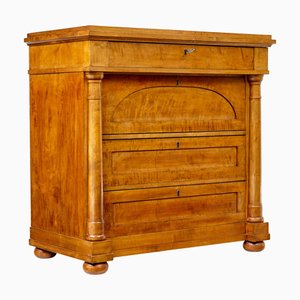 Antique Empire Revival Birch Chest of Drawers, 1890
