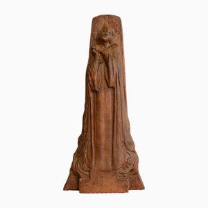 Art Deco Terracotta Statue of Joan of Arc at the Stake by Maxime Real Del Sarte, 1920s-1940s