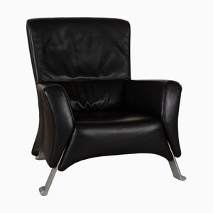 322 Leather Armchair in Black from Rolf Benz
