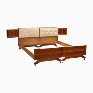 Doppelbett mit Nachttischen, 1960er