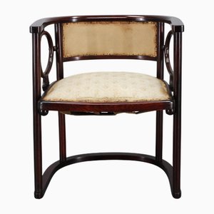 Art Nouveau Fledermaus Armchair attributed to Josef Hoffmann for Fischel, 1890s