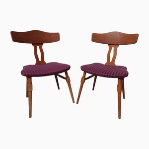 Dänische Esszimmerstühle aus Eiche von Henning Kjærnulf für Nyrup Moebelfabrik, 1950er, 2er Set