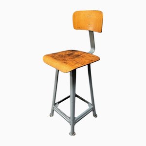 High Industrial Metal Workshop Chair