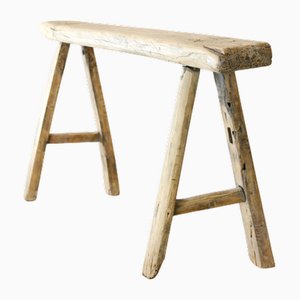 Antique Rustic Elm Bench