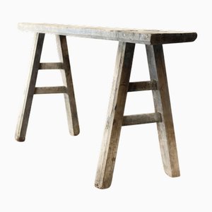 Antique Rustic Elm Bench