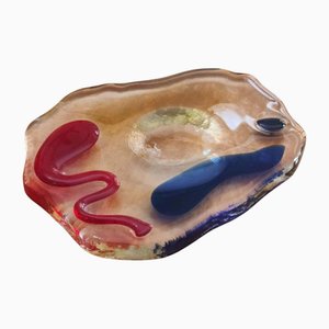 Murano Glass Ashtray by Luigi Serafini for Memphis Extrà, Italy, 1980s