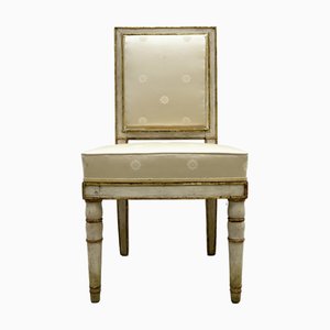 Empire White and Gilt Chair from Workshop of Jacob Paris, 1808