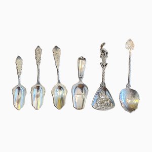 Dutch Silver Spoons, 20th Century, Set of 6