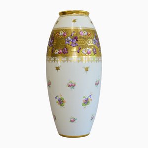 Large Limoges Porcelain Vase by Bernardaud, 1920s