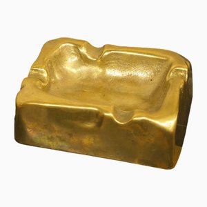 Cendrier Brutaliste en Bronze de Lauterbach, France, 1950s