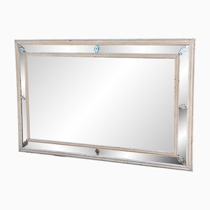 Specchio marginale grande dipinto, Italia, metà XIX secolo