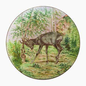 Plato de pared grande de Longchamp, década de 1890