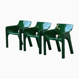 Gaudi Armchairs by Vico Magistretti for Artemide, 1980s, Set of 3