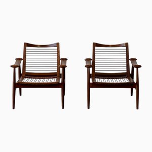 Model 133 Armchairs by Finn Juhl for France & Son, 1950s, Set of 2
