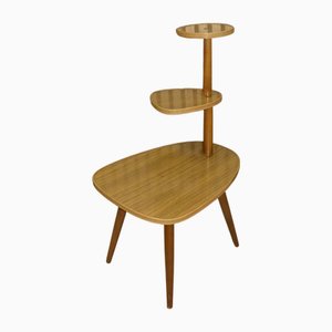 Kleine Flower Bank aus edlem Resopal & Teak, 1960er