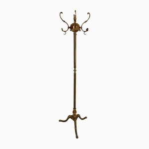 Brass Floor Coat Stand, Italy, 1960s