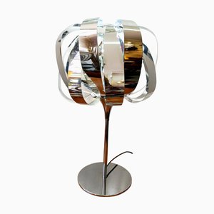 Space Age Chrome Metal Lamp