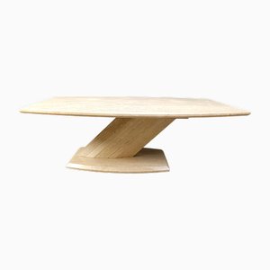 Vintage Travertine Coffee Table, 1980s