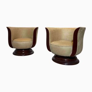 Art Deco Tulip Sessel von Hotel Le Malandre, 1930er