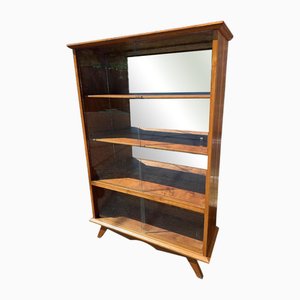 Vintage Walnut Showcase, 1960s