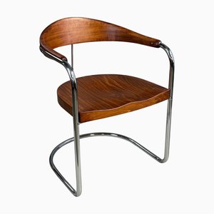 Bauhaus Chrome Chair SS33 by Luckhardt Brothers for Thonet, 1930s