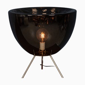 Italienische Vintage Tischlampe aus Bernsteinglas, 2000