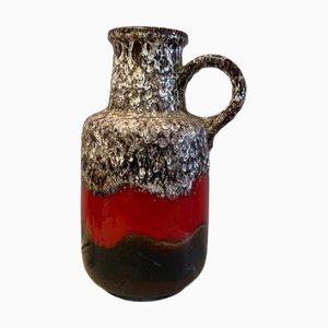 Jarrón de suelo Fat Lava vintage de Scheurich, años 70