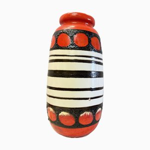 Vintage Fat Lava Floor Vase from Scheurich, 1970s