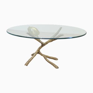Bronze Coffee Table in the style of Jacaues Duval, 1980s