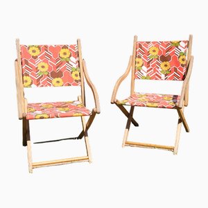 Vintage Folding Chairs, 1960s, Set of 2