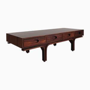 Italian Wood Coffe Table by Gianfranco Frattni for Bernini, 1960s