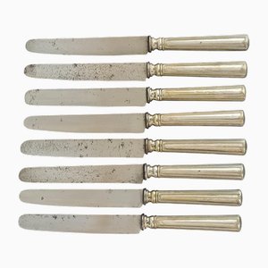 Coltelli placcati in argento di Christofle, XIX secolo, set di 8