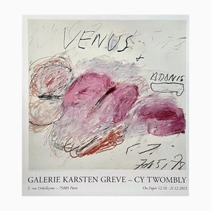 Siebdruck Ausstellungsplakat Cy Twombly, 2013