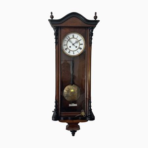Victorian Walnut Cased Wall Clock, 1880s
