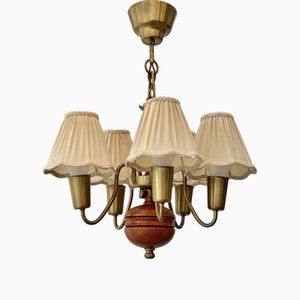 Modernist ScandinavianChandelier Model 115 by Hans Bergström for Ateljé Lyktan, Sweden, 1940s