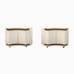 Aiace Model Bedside Tables by Davide Benatti for Benatti, 1970s, Set of 2