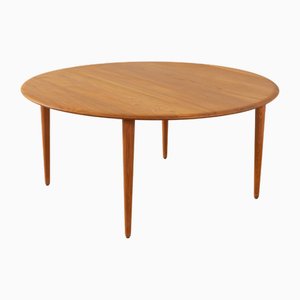 Vintage Danish Round Coffee Table by Peter Hvidt & Orla Mølgaard-Nielsen for France & Søn, 1960s