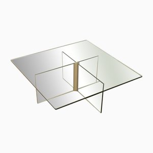 Table Basse Vintage en Verre, 1980s