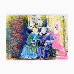 Pablo Picasso, Ritratto di famiglia, Stampa artistica a colori, 1966