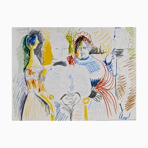 Pablo Picasso, Ritratto di famiglia, Stampa artistica a colori, 1966