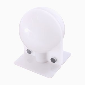 Lampe de Bureau Sirio Blanche par Brazzoli et Lampa pour Guzzini, 1970s