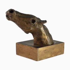 Bruno Cassinari, Italian Art Horse Sculpture, 1970s, Bronze