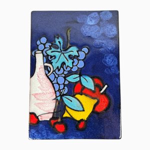 Mid-Century Modern German Studio Pottery Wall Plate from Ruscha, 1960s