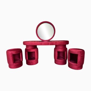 Dressing Tables by Kecskeméti Bútorertékesítő Vállalat, 1975, Set of 4