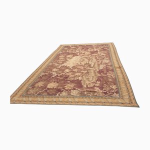 Französischer Aubusson Wandteppich mit Pflanzen und Vögeln
