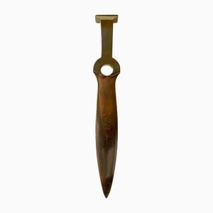 Scandinavian Art Deco Letter Opener in Brass, 1930s