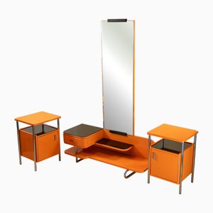 Functionalist Entryway Set by Slezák, Czechoslovakia, 1930s, Set of 2